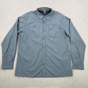 Outdoor Research Shirt Mens XXL Blue Wayward Long Sleeve Button Up Hiking Gorp